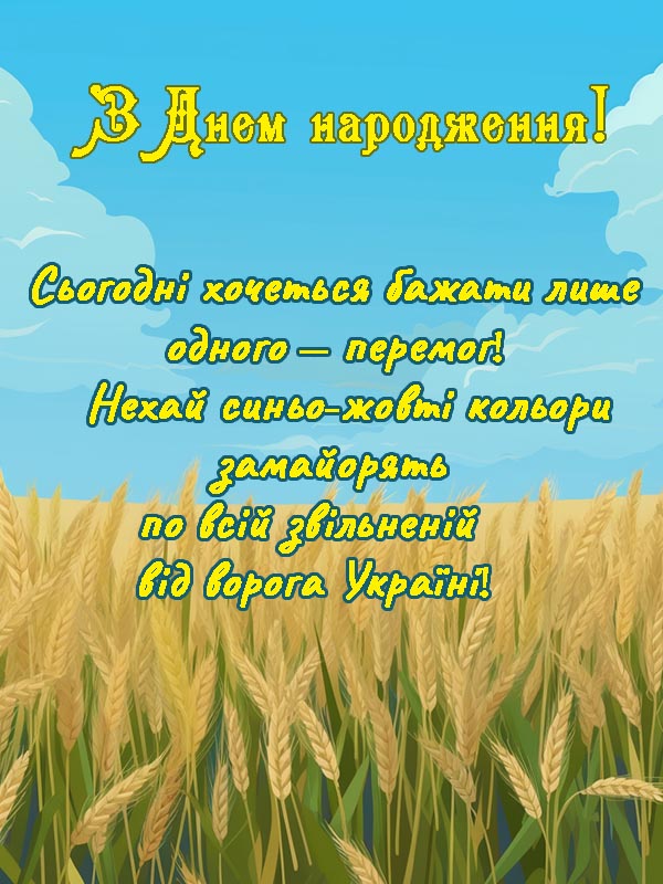 Патриотические поздравления с днём рождения брату — Открытка 17