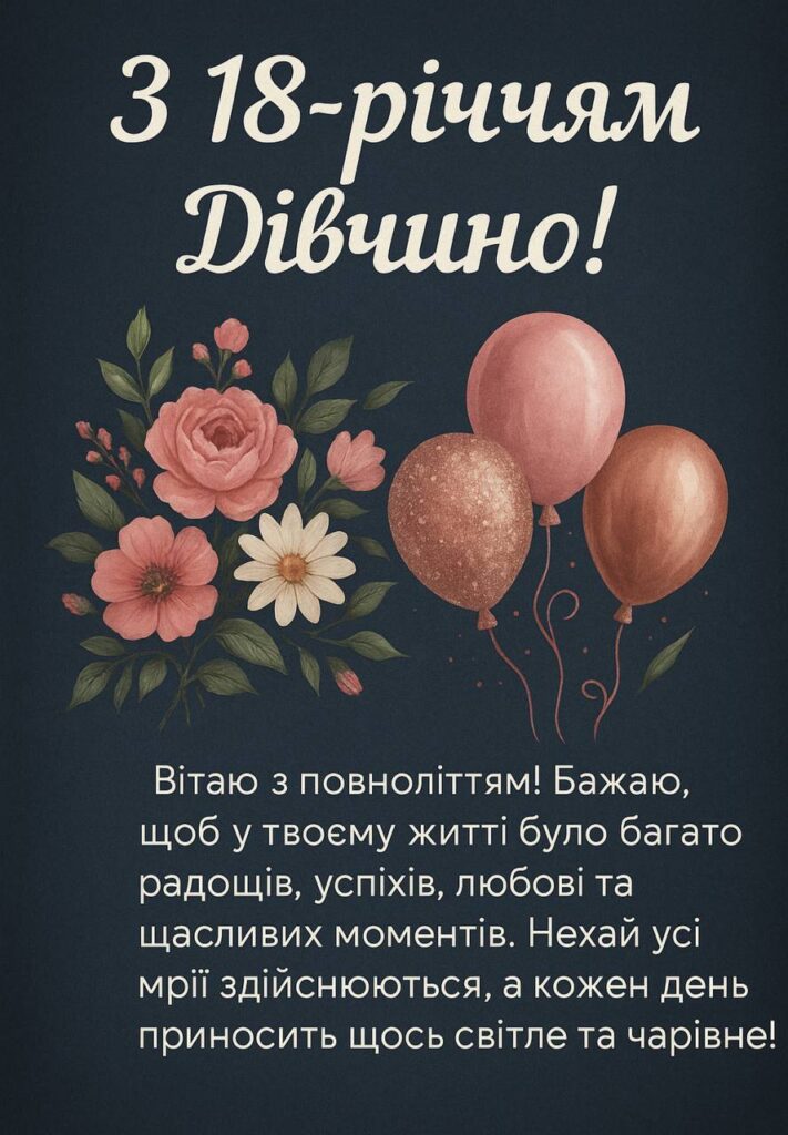 забавные поздравления с 18-летием — Открытка 28