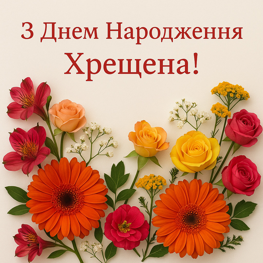 привітання з днем народження хресній мамі - Листівка 3