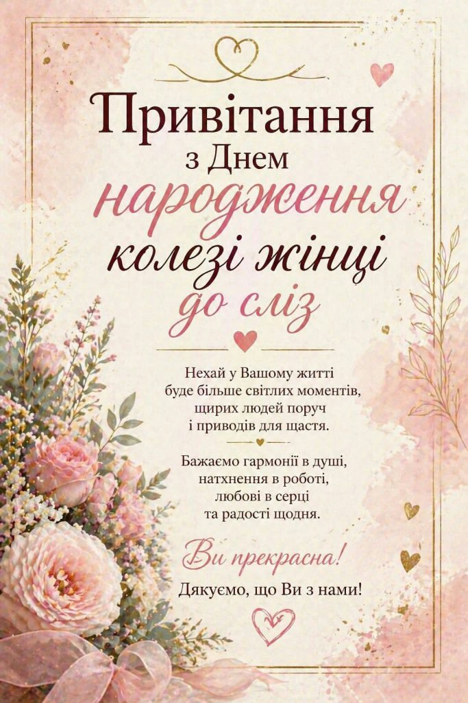 привітання з днем народження колезі жінці - image 9