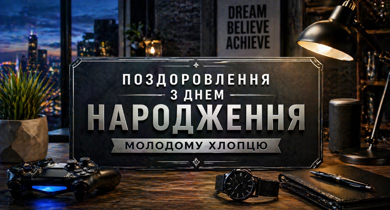 Поздравление с днём рождения молодому парню — Открытка 11