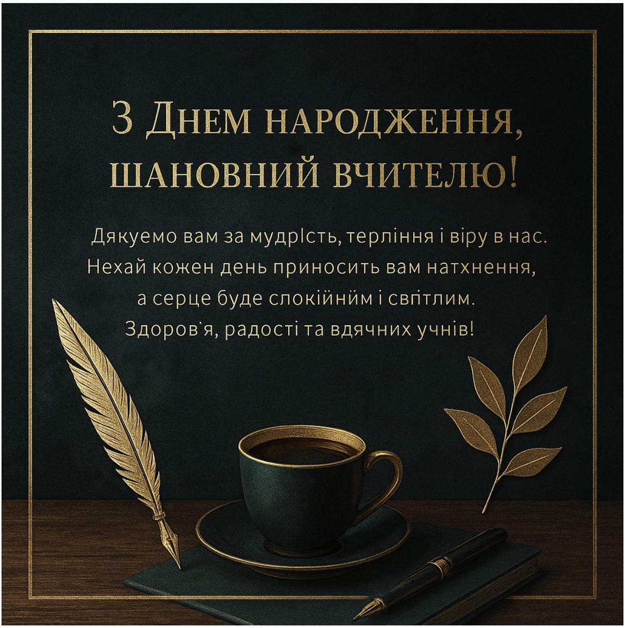 Поздравление с днём рождения учительнице — Открытка 11