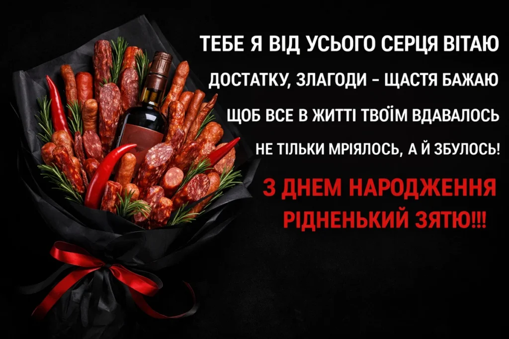 привітання зятю від тещі - Листівка 3