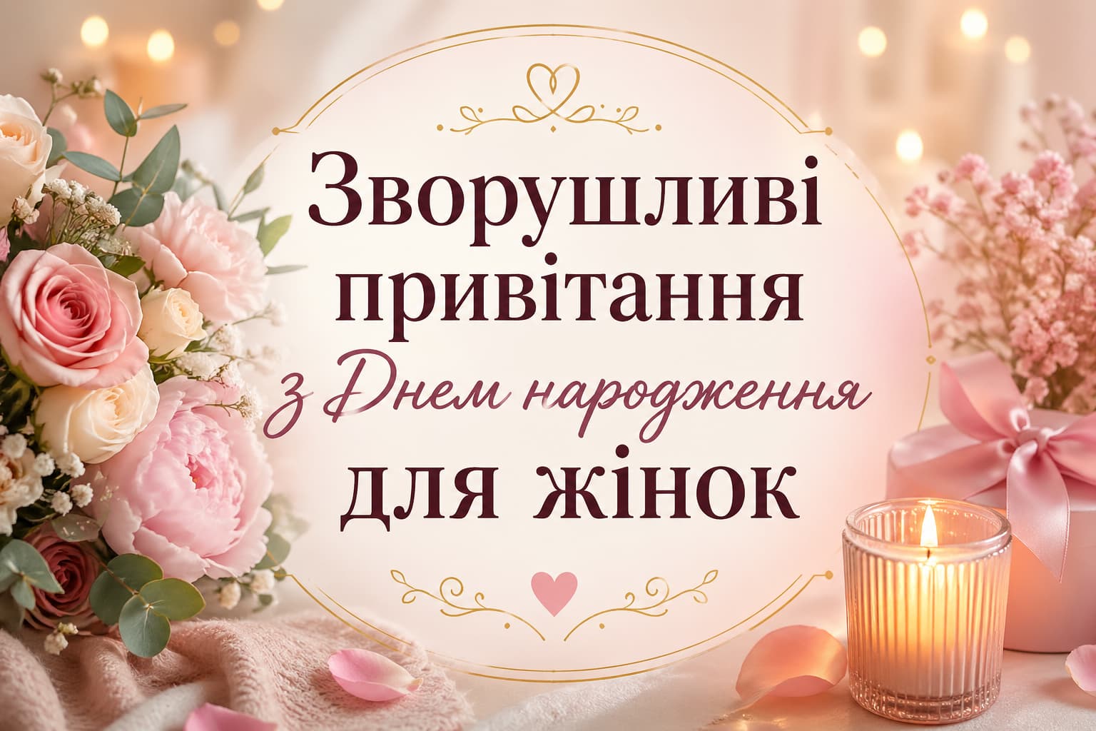 вірш з днем народження жінці - Листівка 11