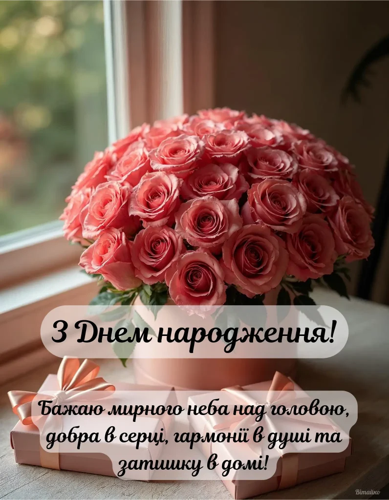 вірш з днем народження жінці - Листівка 18
