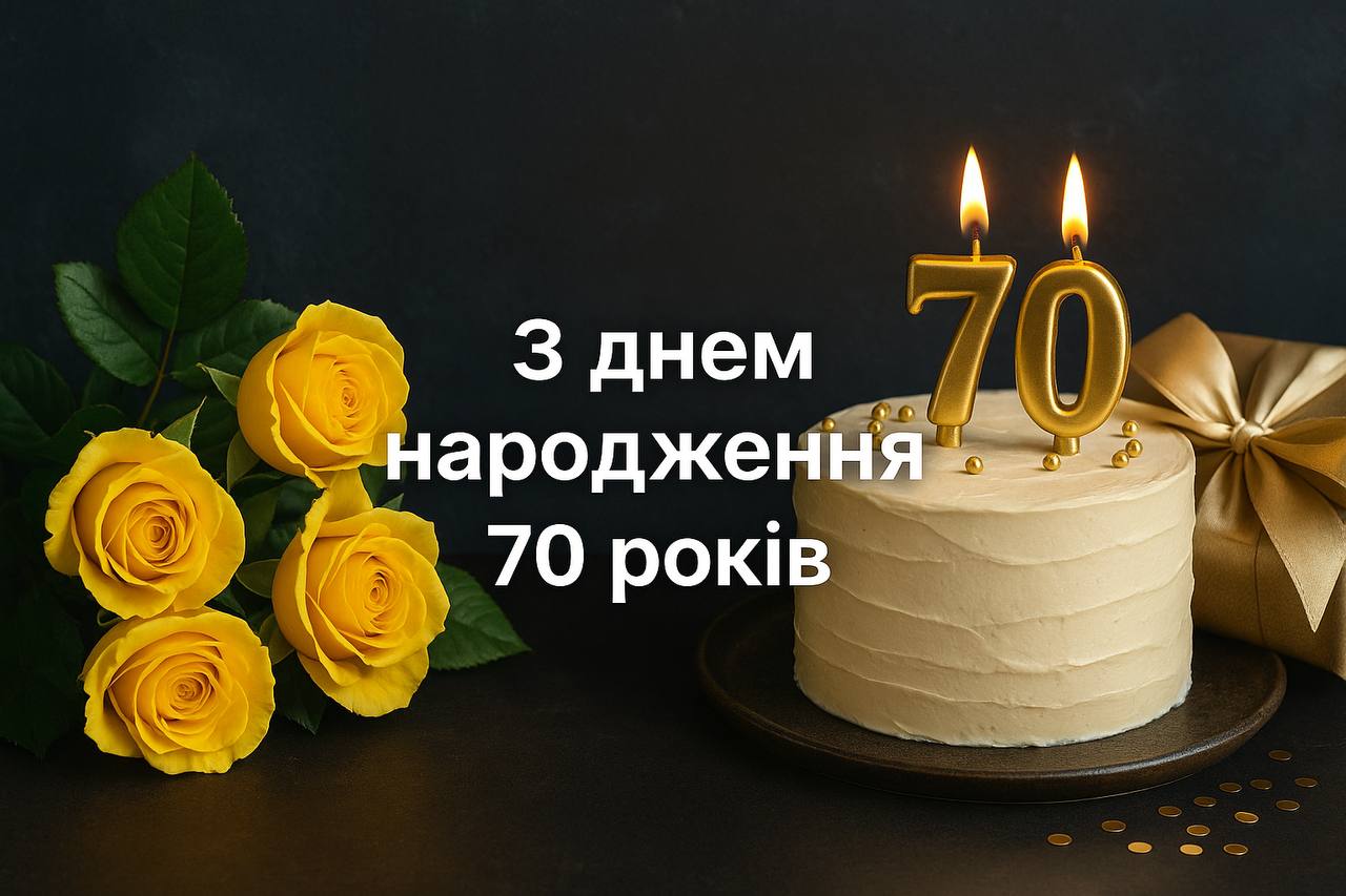 С 70-летием — Открытка 16