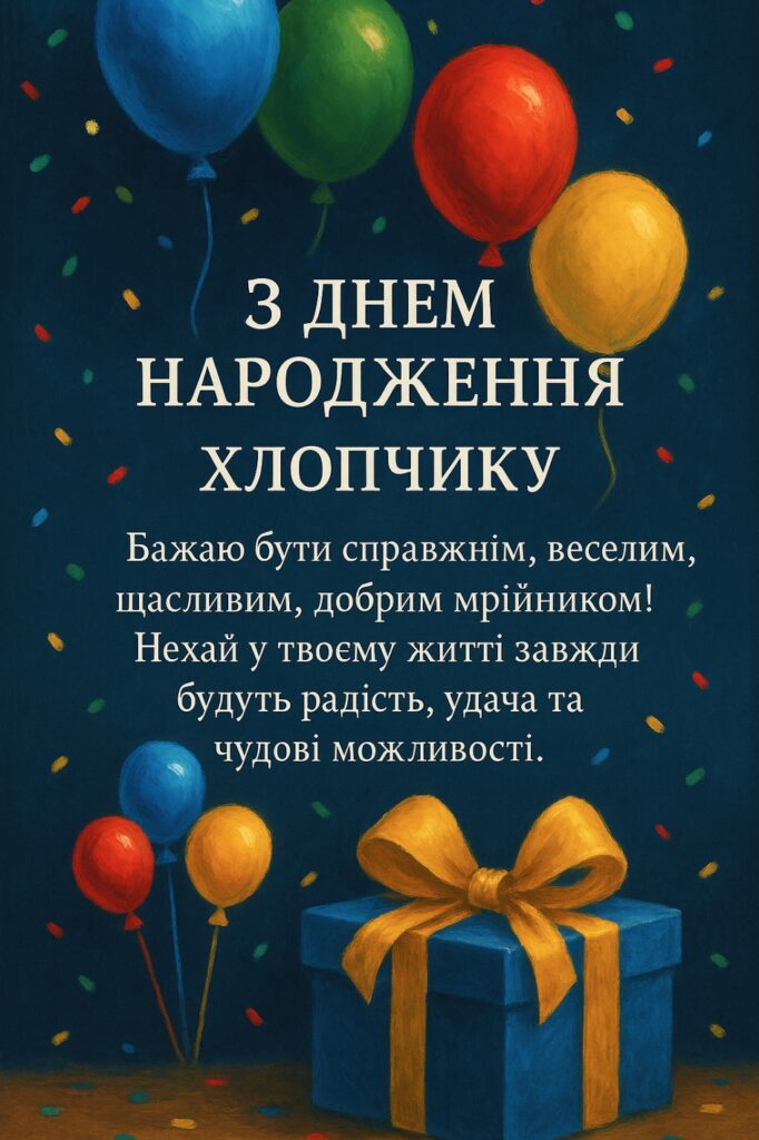 з днем народження хлопчика картинки - Листівки 18