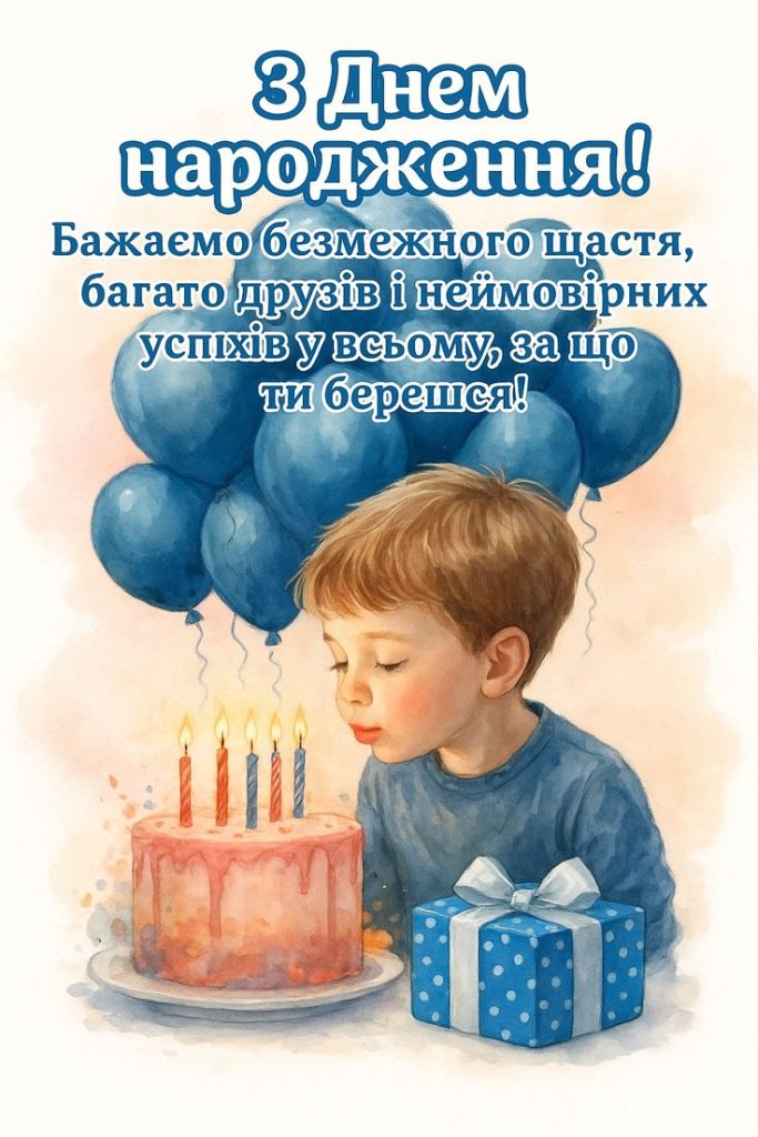 з днем народження хлопчика картинки - Листівки 4
