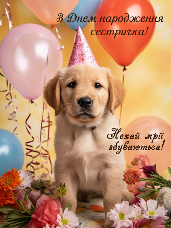 з днем народження сестра картинки - Листівки 9