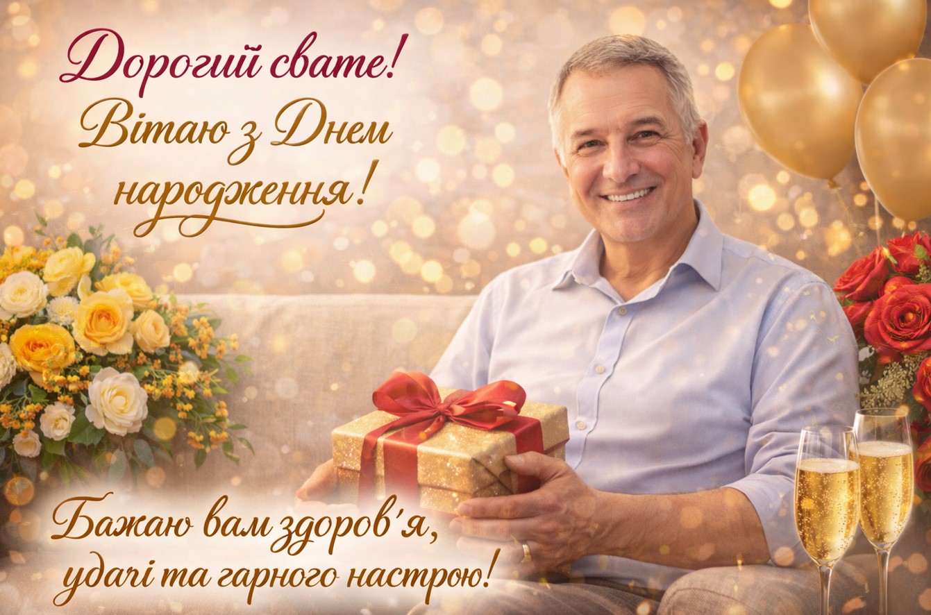 С днём рождения, свах — Открытка 6