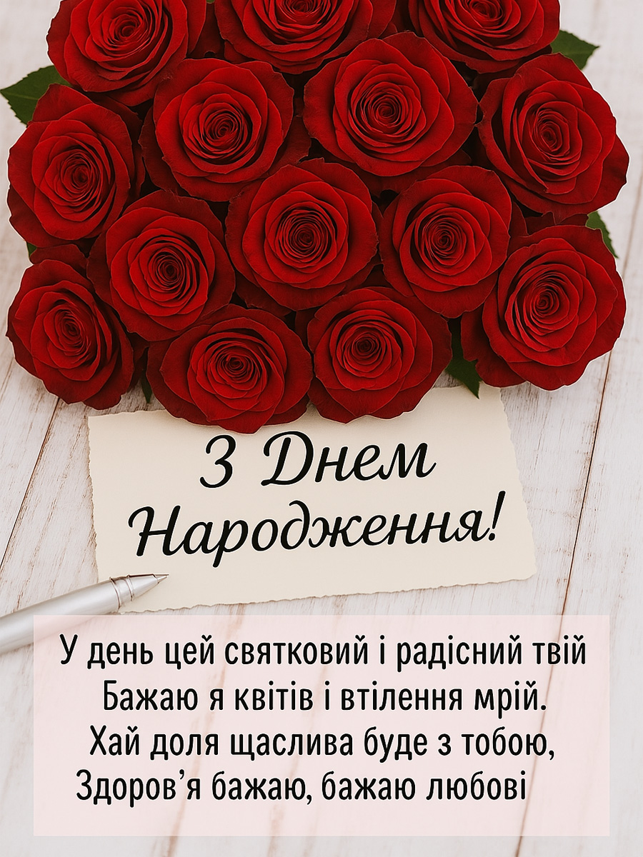 з днем народження троянди картинки - Листівки 8