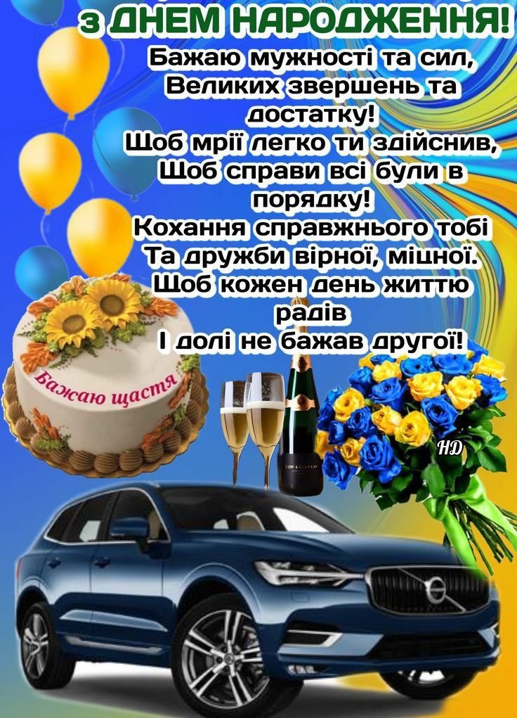 хрещенику вітання з днем народження похреснику від хресної - Листівка 11