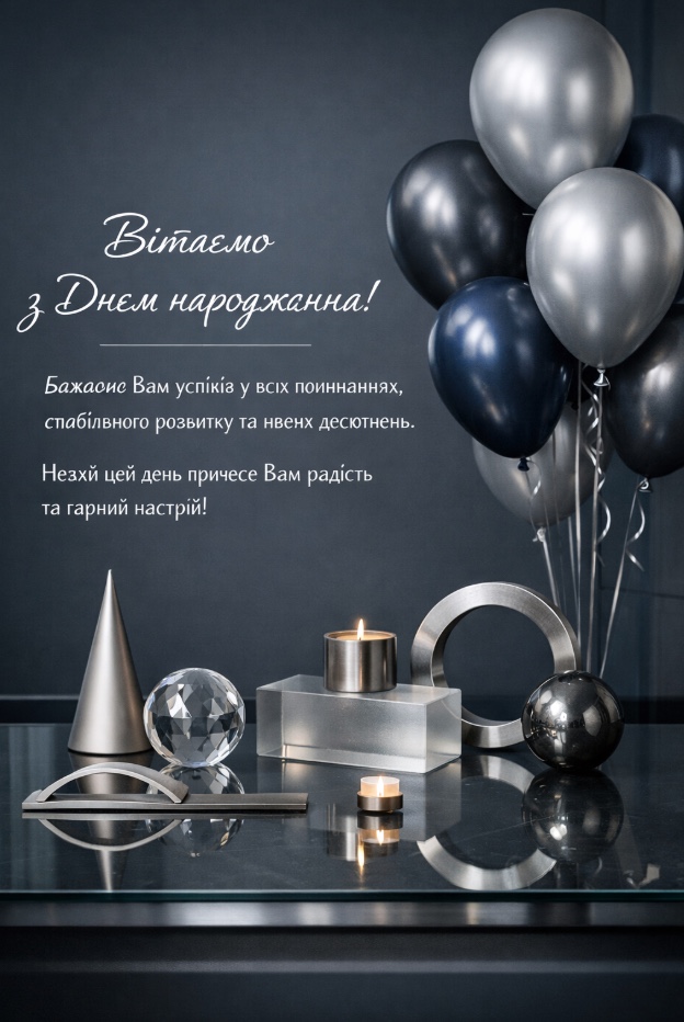 короткі привітання з днем народження начальника - Листівка 17