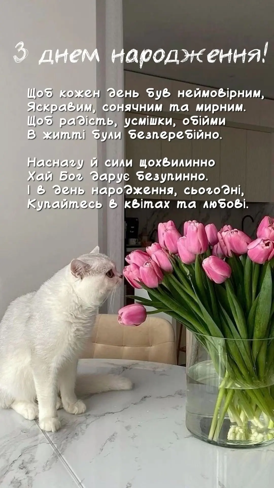 Красивые поздравления с днём рождения для женщины — Открытка 1