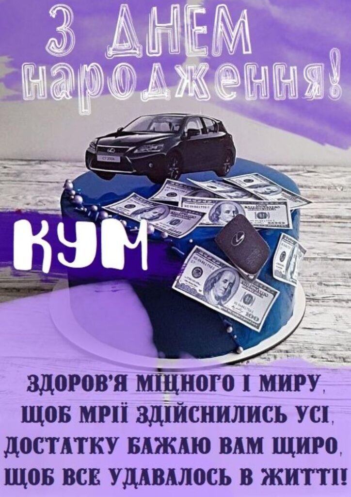 оригінальні привітання з днем народження, кум - Листівка 14