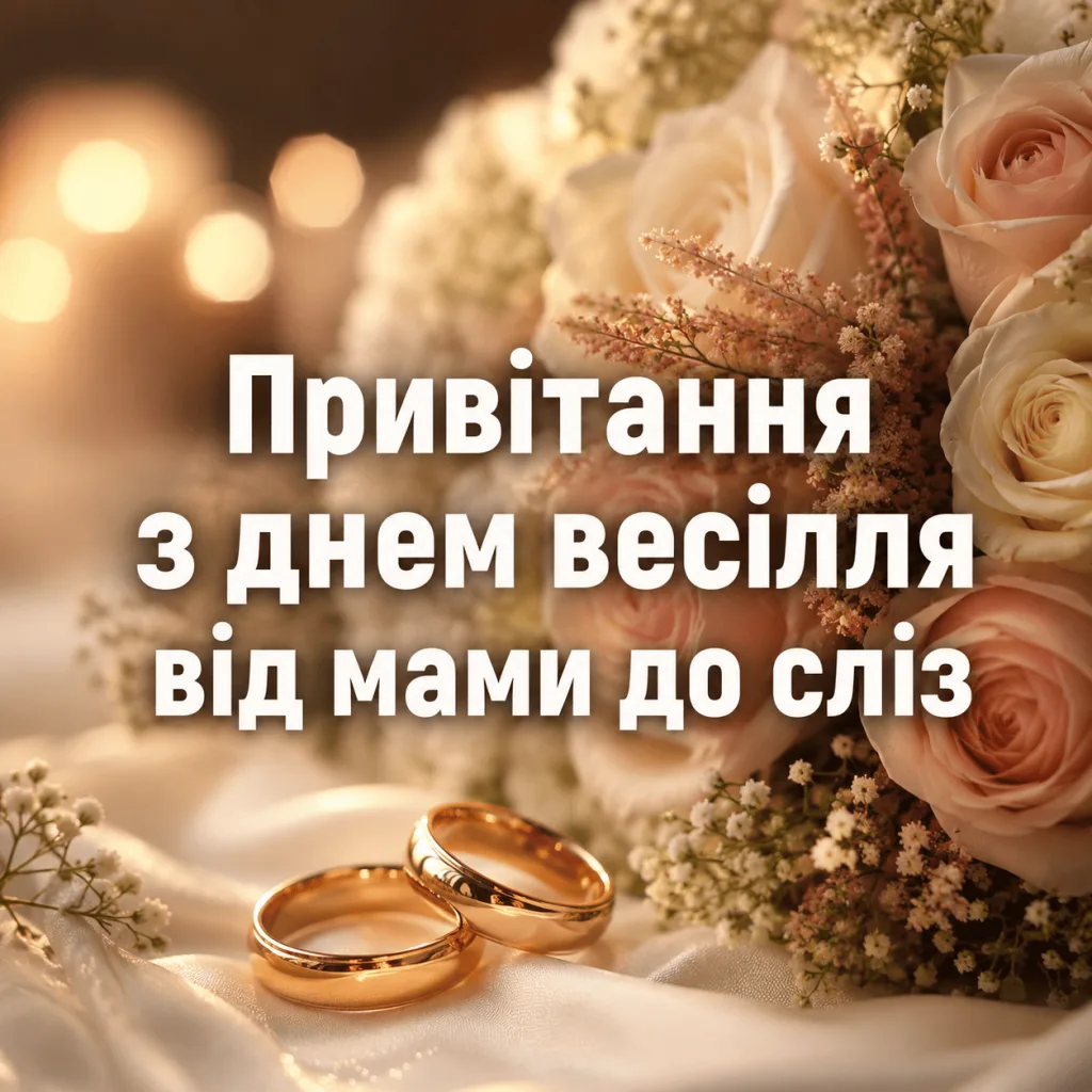Поздравление на свадьбу, вызывающее слезы, своими словами — Открытка 21