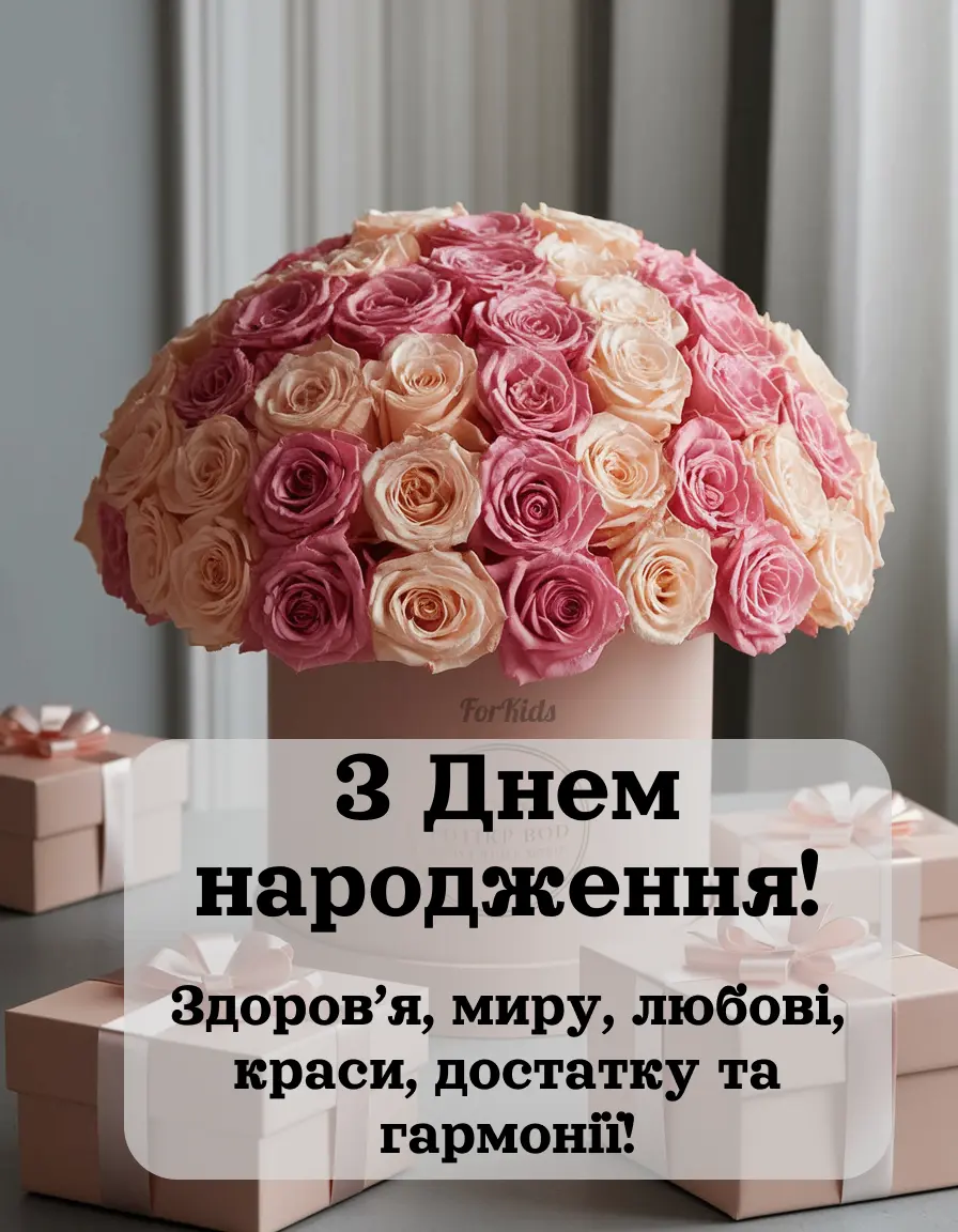 Поздравление с днём рождения молодой женщине — Открытка 5