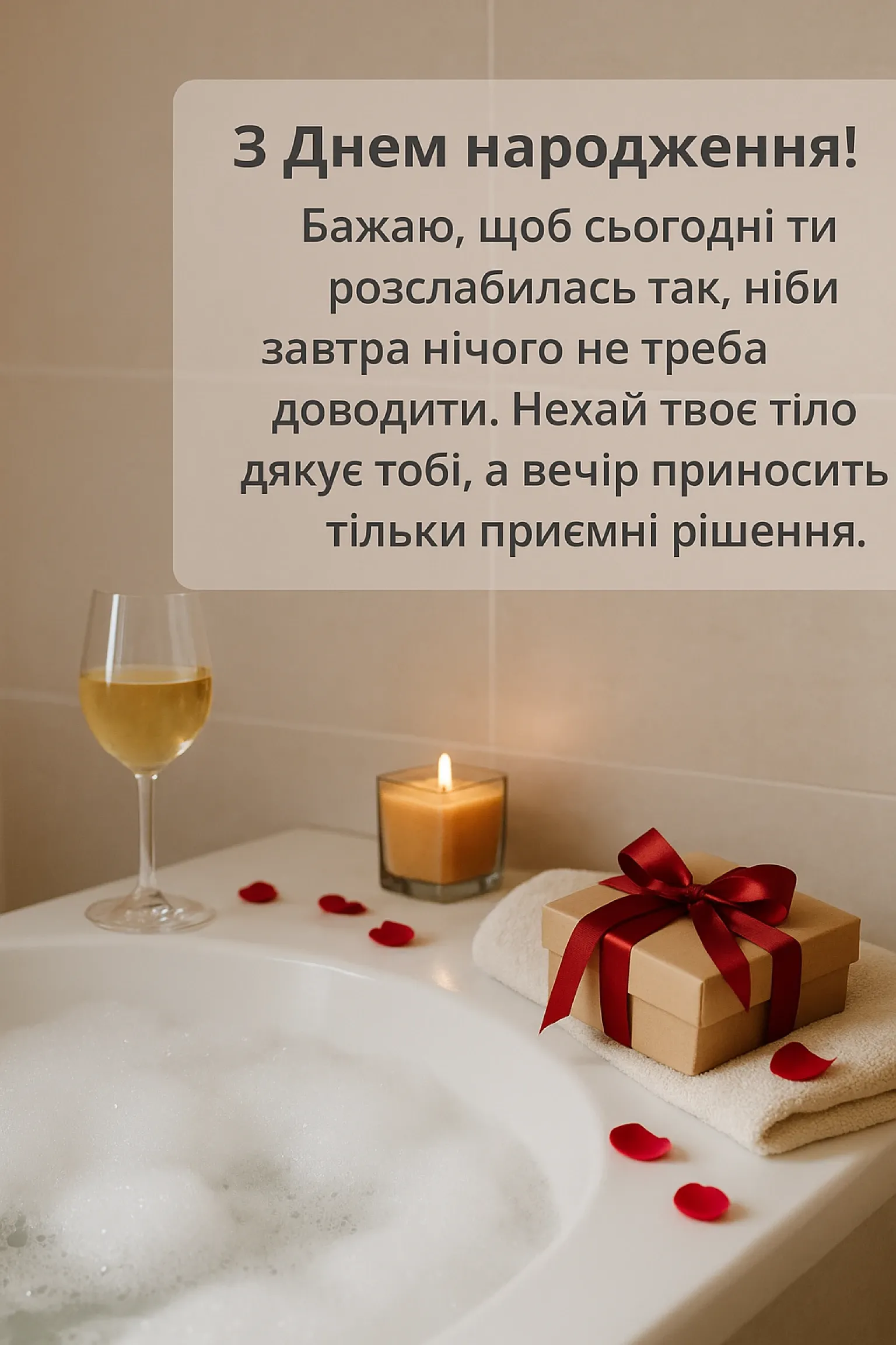 Поздравление с днём рождения подруге в прозе — Открытка 10
