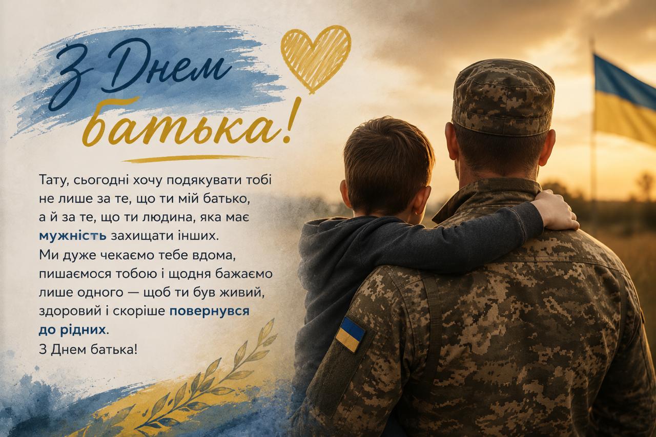 привітання з днем тата - Листівка 19