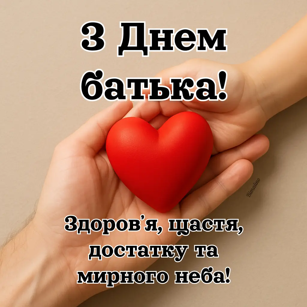 привітання з днем тата - Листівка 3